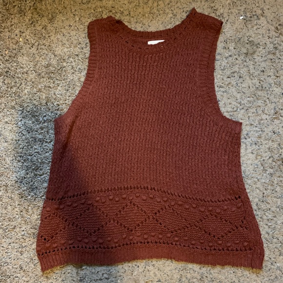 Universal Thread Jackets & Coats Burnt Orange Sweater Vest Poshmark